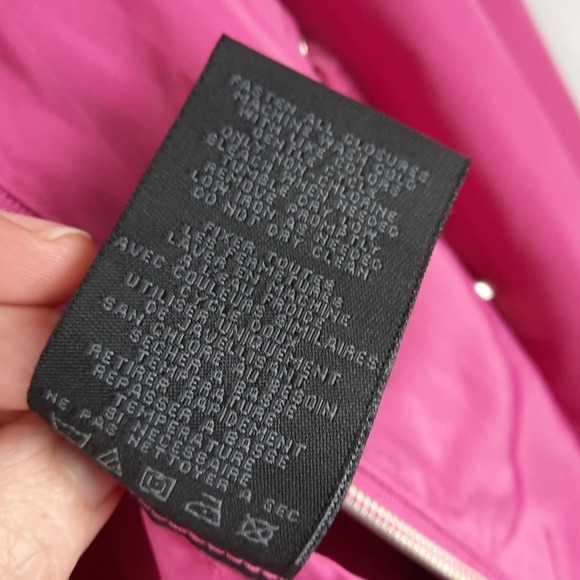 Steve Madden Pink Zip Front Long Raincoat - Picture 13 of 13